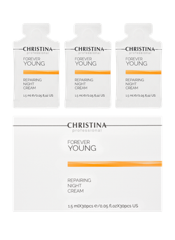 CHRISTINA Forever Young-Repairing night cream sachets kit 30 pcs