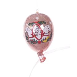 GAEM Украшение новогоднее "Воздушный шарик с лошадками", L7 W7 H11 см