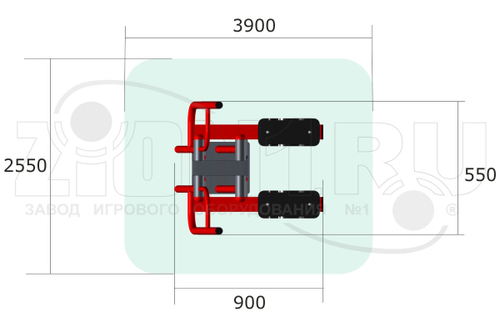 Уличный тренажер «Лыжник»