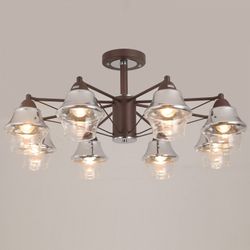 Люстра на штанге ILLUMICO  IL1303-8CPA-19 CF CR