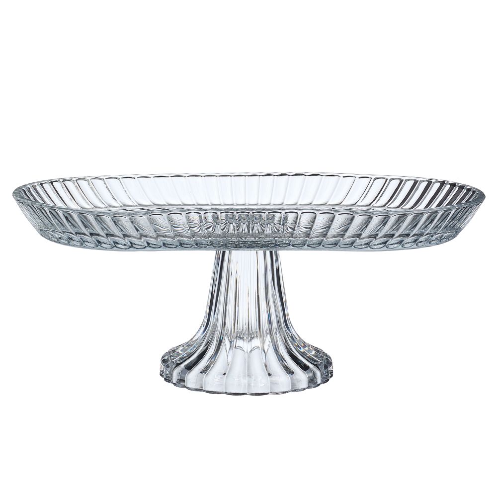 БЛЮДО НА НОЖКЕ ОВАЛЬНОЕ 28*14*12 СМ