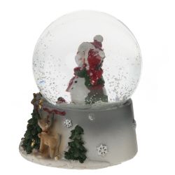 GAEM Фигурка декоративная "Снеговик" в стекл шаре, L7 W7 H8,5 см, 2в.