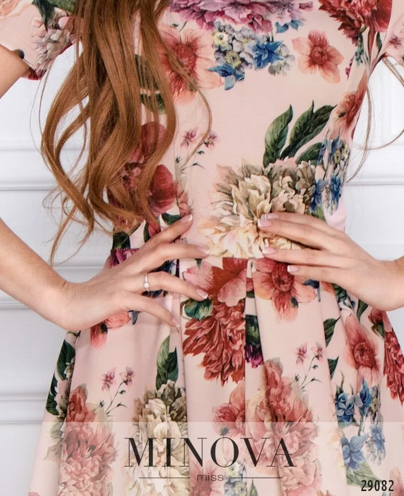 Платье 3117-пудра Minova