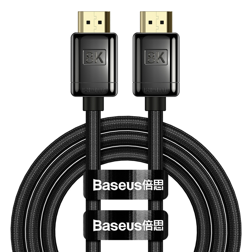HDMI Кабель Baseus High Definition Series HDMI to HDMI Adapter Cable (Zinc Alloy) 8K/60Hz 2m