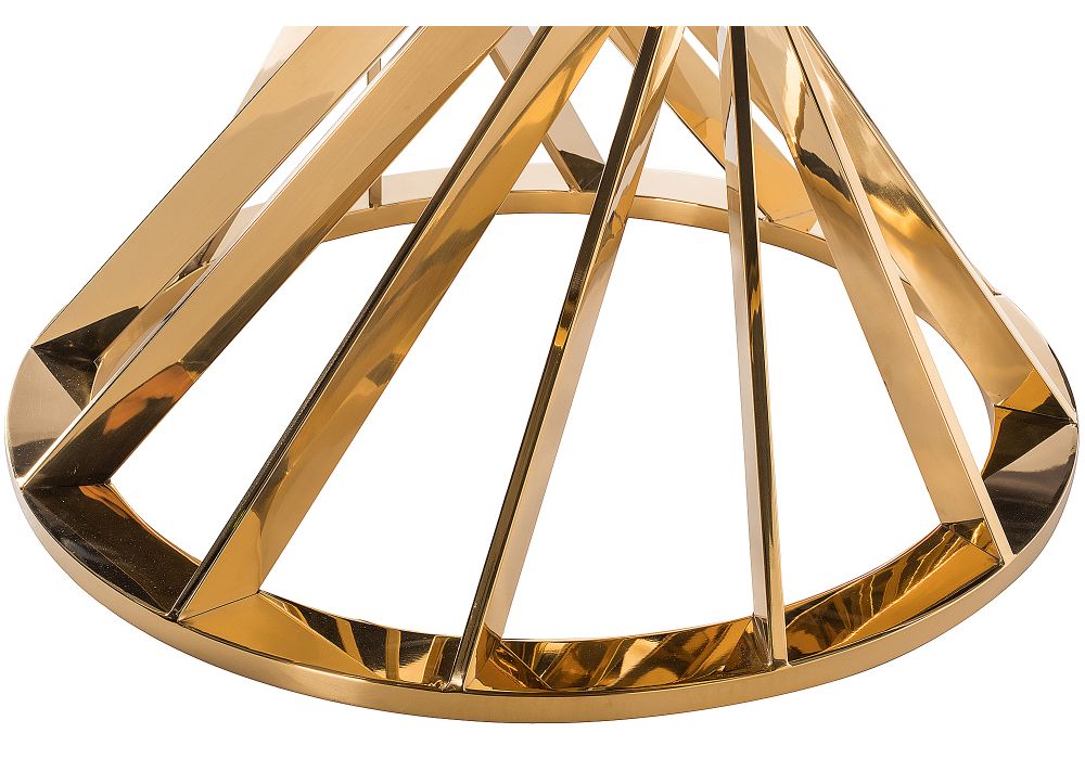 Стол Twist 130х74 gold / black