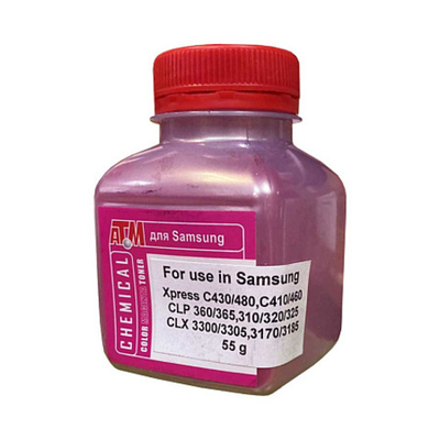 Тонер для SAMSUNG C430/480, CLP360/325 (55гр, пурпурный, Chemical) Silver ATM