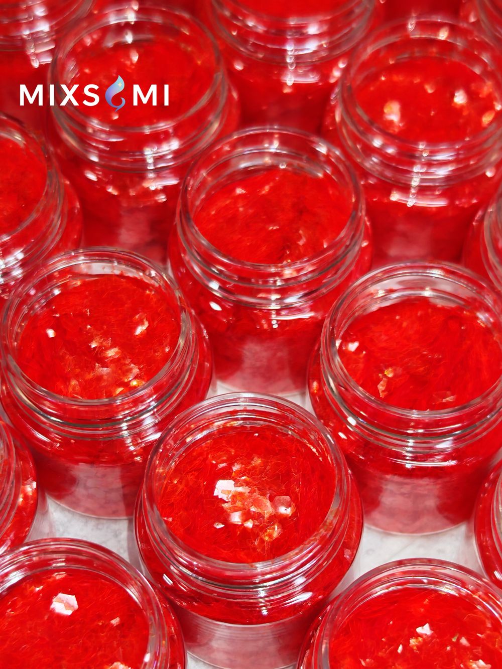 Хлопья - слюда 88656 Оранжевый неон - для литья изделий и творчества