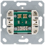 Розетка TV Φ9.5mm проходная с накладкой, цвет Мокко