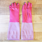 Перчатки резиновые с удлиненной манжетой ароматизированные "Рози" YORK (S)