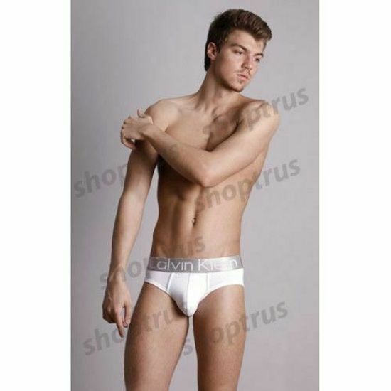 Мужские трусы брифы белые Calvin Klein Brief Steel White