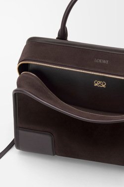 Loewe Большая сумка Amazona 180 из мягкой телячьей кожи, темно-каштановый