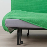 Диван 2-местный - IKEA LYCKSELE LÖVÅS/ЛИКСЕЛЕ ЛЕВОС ИКЕА, 87х100х142 см, зеленый