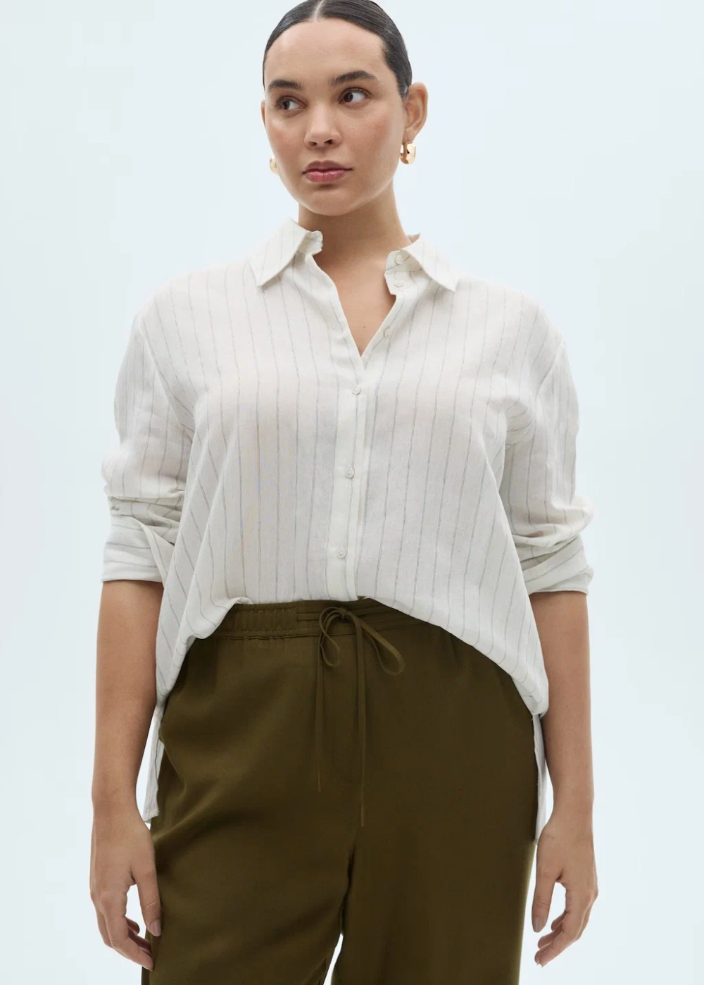 Струящиеся брюки со шнуром