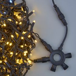 UTC-F90 Y6 BLACK Соединитель для гирлянд серии F90RPO. круговой. 1 вход-5 выходов. Черный. ТМ Uniel