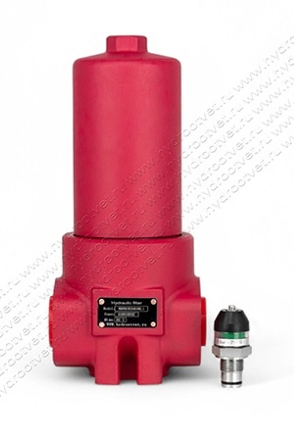 WKDFBN/HC240G10B1.1 - Напорный фильтр гидравлический одинарный модели DF тонкость фильтрации 10 мкм, типоразмер 240, вид присоединения: резьба G11/4, материал корпуса - чугун, рабочее давление до 420 бар, визуальный индикатор загрязнения