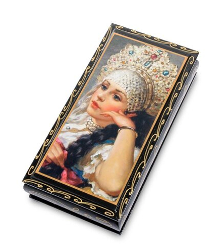 Народные промыслы ШК-11/ 5-D Шкатулка-купюрница в технике декупаж (8х17х4)