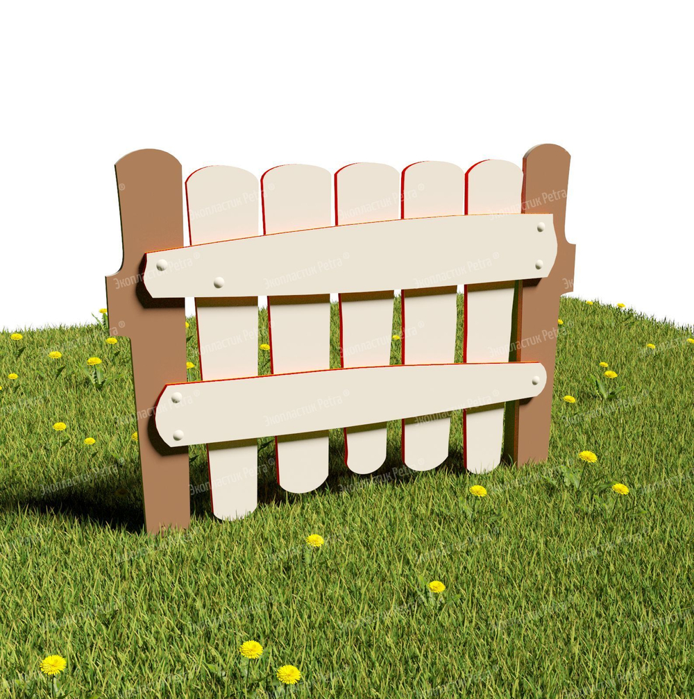 Забор уличный из экопластика 3, секция 1000х740 мм