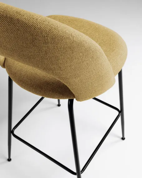 Полубарный стул Mahalia 63 см горчичный