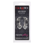 Прозрачные кристаллики-подвески на соски Non-Piercing Nipple Jewelry Crystal Gem (Цвет: прозрачный)