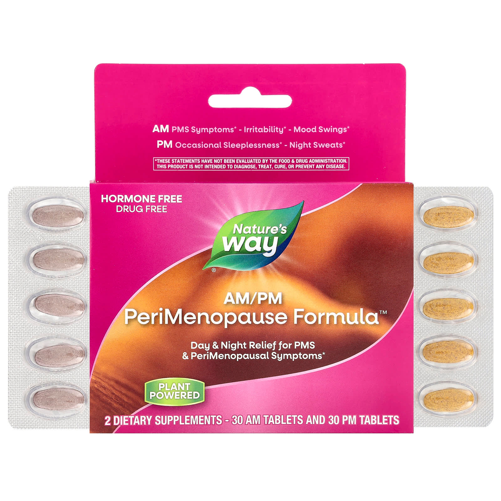 Nature's Way, AM / PM PeriMenopause Formula ™, 60 таблеток