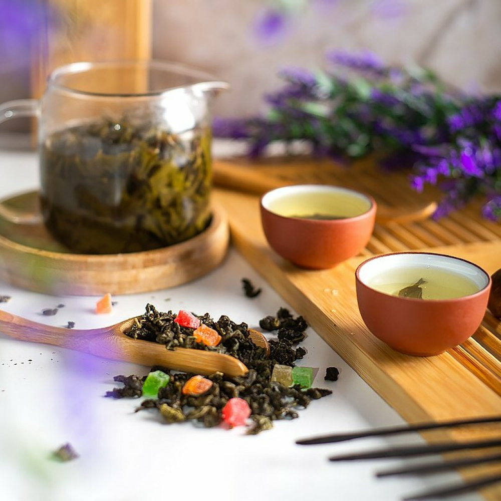 7794D Чай улун ароматизированный ПРЕМИУМ коллекция "Арбуз и дыня улун"