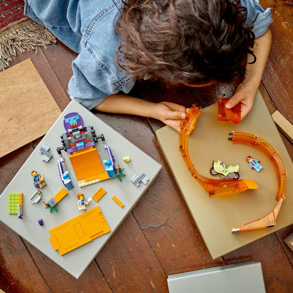 Конструктор LEGO City 60338 Трюковая петля «Сокрушительный шимпанзе»