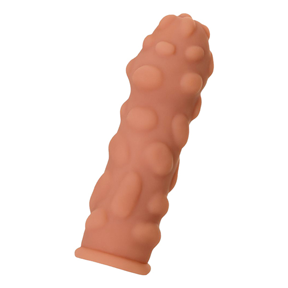 Телесная насадка на фаллос 12,7см с крупными бугорками Kokos Extreme Sleeve 011 S Size