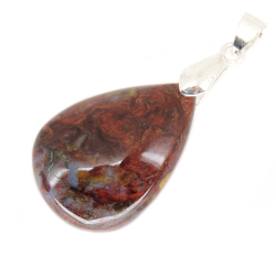 Кулон "Капля" питерсит медно-красный асс.