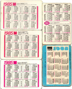 Набор из 5 переливных (стерео) Календариков . Мультфильмы СССР 1982, 1984, 1985 гг.