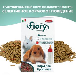 Корм для крольчат FIORY Puppypellet гранулированный