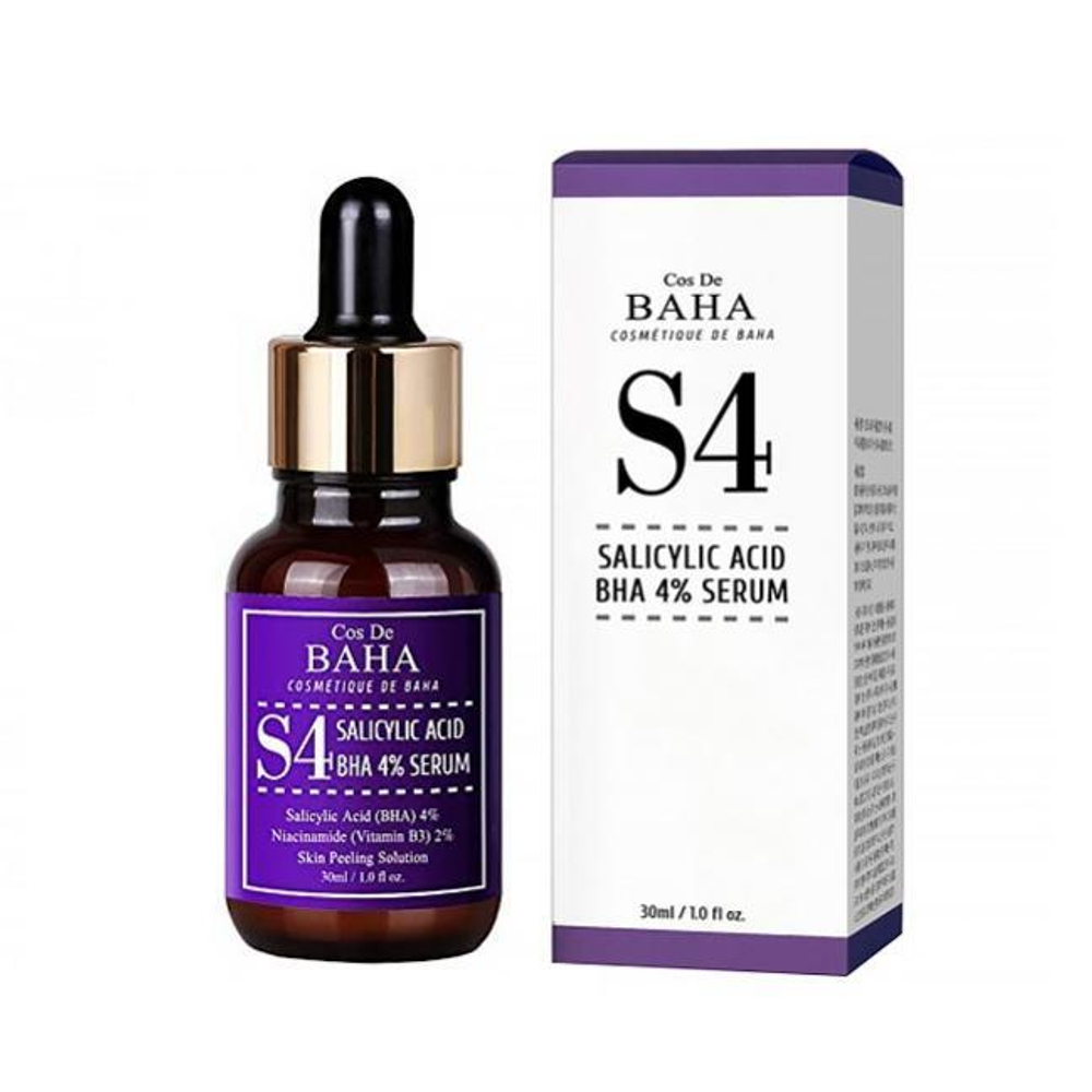 Сыворотка с салициловой кислотой для проблемной кожи COS DE BAHA Salicylic Acid 4% Serum l (S4) 30 м