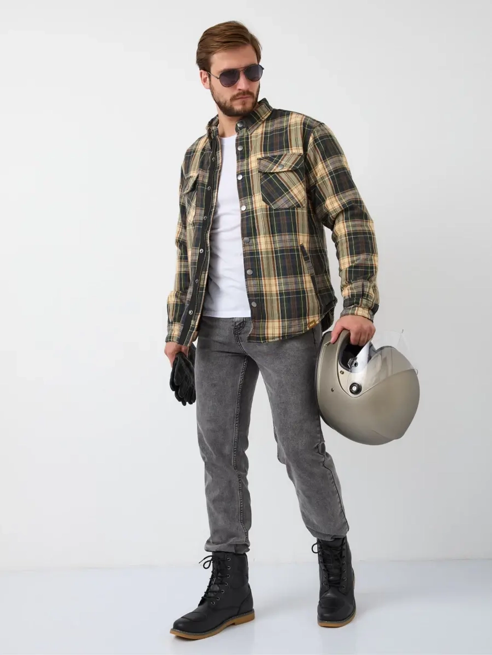 моторубашка MCP Rebel Full Kevlar Green/Brown