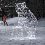 Светодиодная фигура "Медведь у пня"