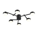 8186/6C COMFI LN26 247 черный, металл Люстра потолочная LED GX53 6*7W 220V DABRA