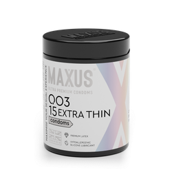 Презервативы MAXUS 003 №15 с железным кейсом, экстремально тонкие X-Edition, 15 шт
