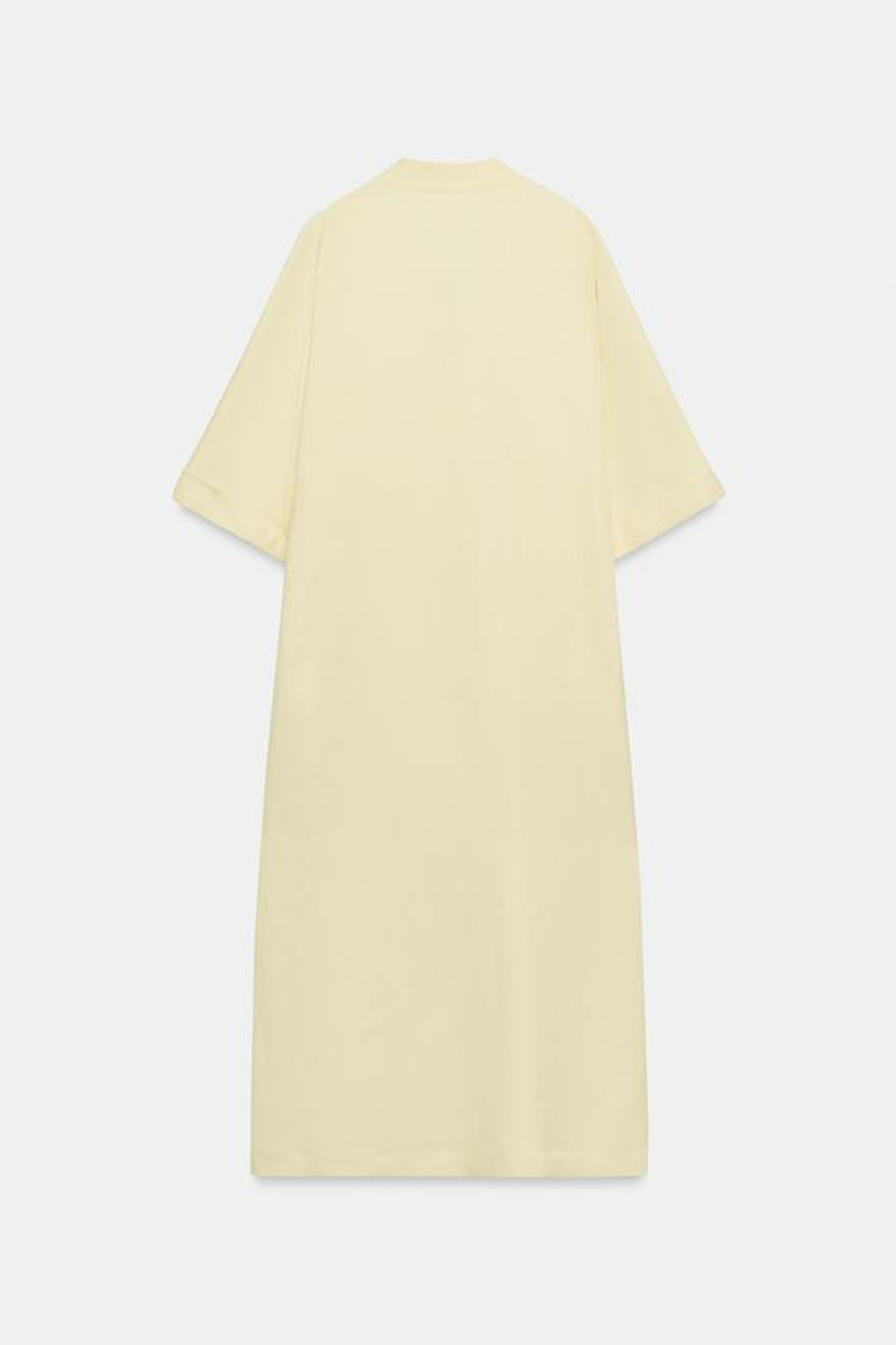ZARA ПЛАТЬЕ МИДИ — ZW COLLECTION, ЖЕЛТЫЙ