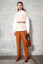 22482 Жилет женский (кремовый меланж)