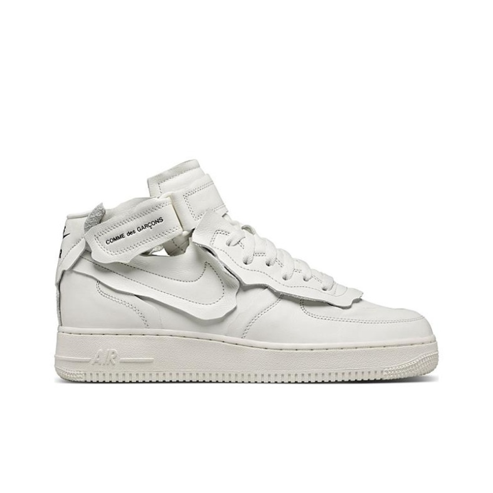 Кроссовки Comme des Garçons x Nike Air Force 1 Mid 'Triple White' DC3601‑100