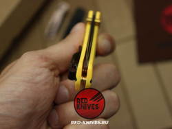 Нож Benchmade 533 Bugout Mini - желтый нейлон, клинок черный RK/Н27