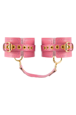 Оковы Pecado 2226 розовые, кожаные, регулируемые