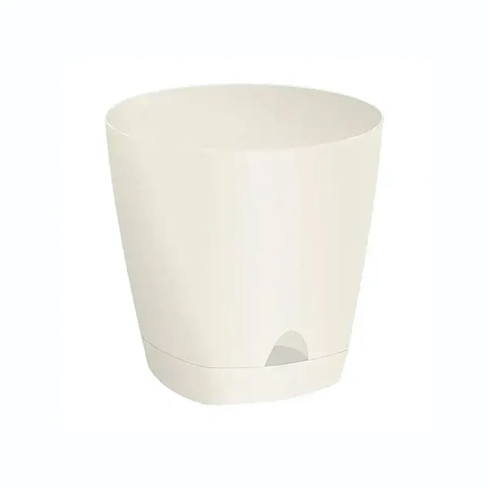 Горшок для цветов AMSTERDAM D 140 с прикорневым поливом 1,35 л Сливочный