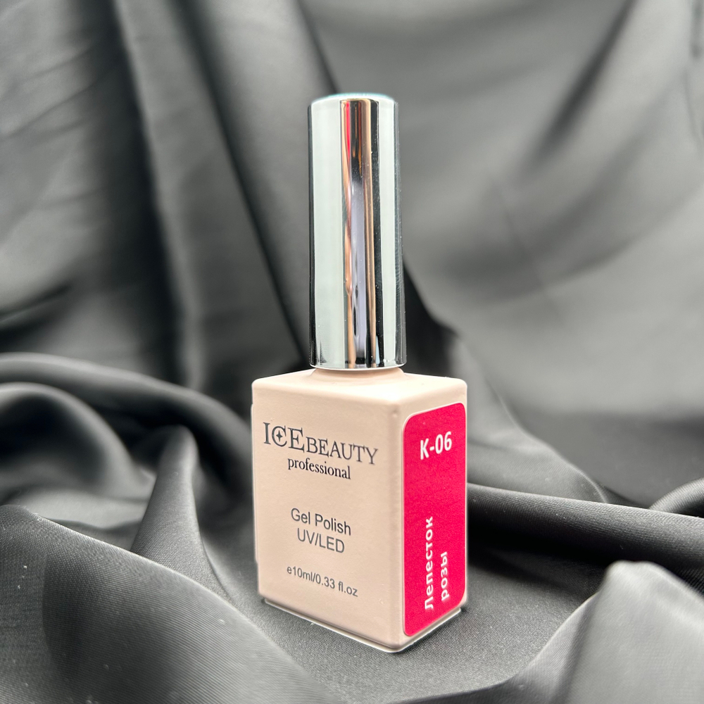 IceBeauty Гель-лак K-06 "Лепесток розы", 10 мл