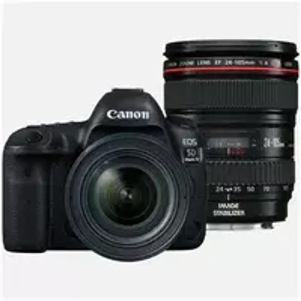 Фотоаппарат Canon EOS 5D Mark IV Kit EF 24-105mm f/4 L IS USM, черный