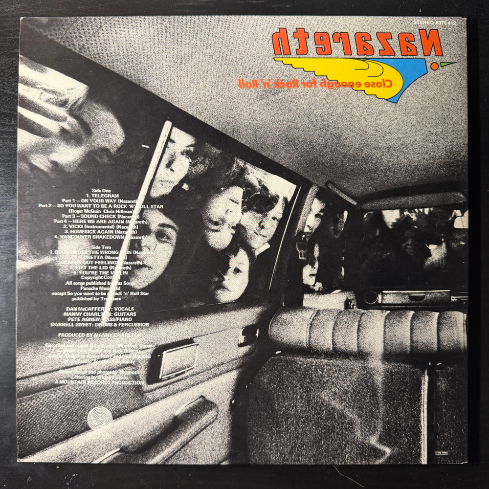 Nazareth - Close Enough For Rock 'N' Roll (Скандинавия 1976г.)