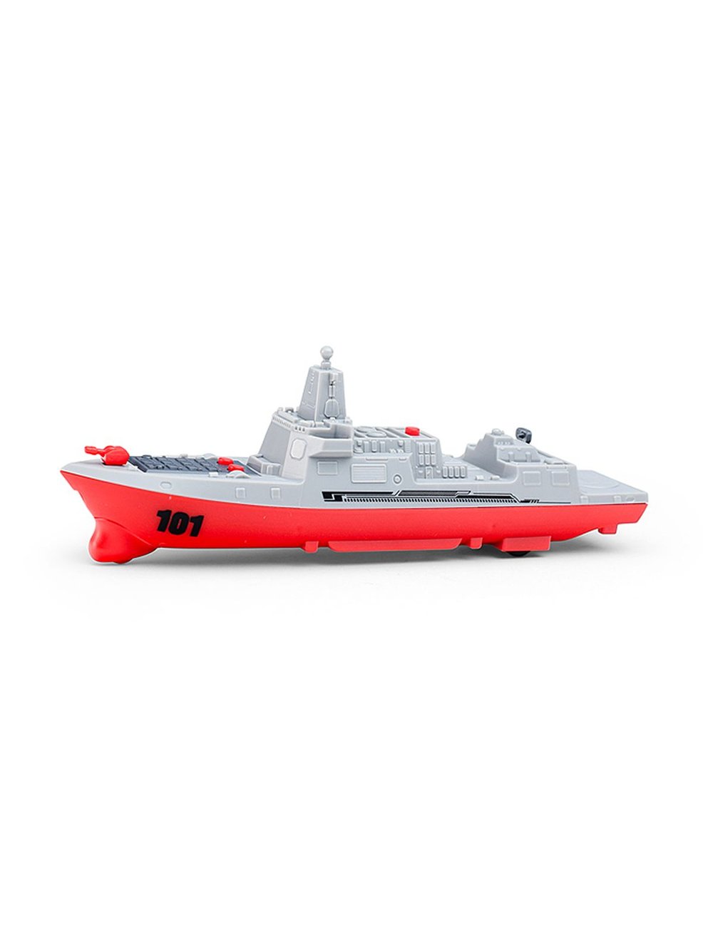 Игрушка Военный катер с ракетами инерционный  (T101)
