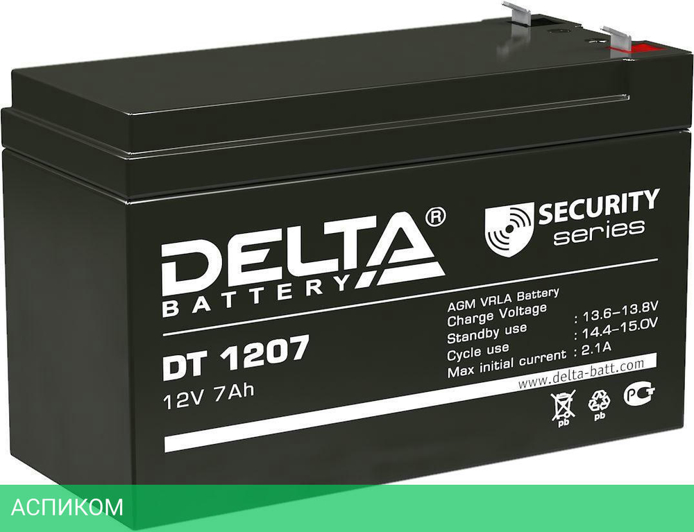 Аккумулятор для ИБП Delta DT 1207
