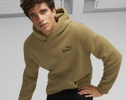 Толстовка мужская Puma ESS ELEVATED Sherpa Hoodie