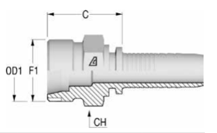Фитинг DN 12 DKO-S (Ш) 22x1.5 14
