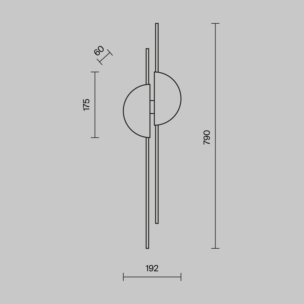 Настенный светодиодный светильник Maytoni Skyline MOD179WL-L22BS4K1