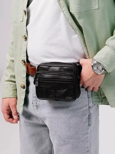 Сумка через плечо кожаная барсетка